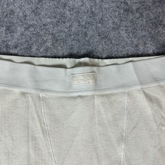 Skims High Rise Stretch Cotton Rib Legging Bone Size Small - Picture 3 of 9